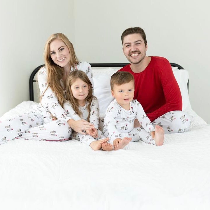 NEW YEAR PAJAMAS Bamboo Cotton, Family Matching Pajamas, Mommy and Me,  Daddy and Me, on Sale 