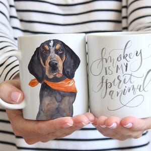 Tennessee Volunteers Football Mug | Smokey is my Spirit Animal | UT Football  Mascot Gameday Mug | Tennessee Vols Mug | Smokey the Dog