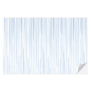 Blue Seersucker Paper Placemat Pad | Holiday Placemat | Birthday Placemats | Birthday Table Decor | Watercolor Seersucker | Blue Stripes