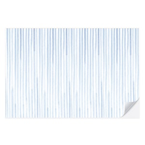 Blue Seersucker Paper Placemat Pad | Holiday Placemat | Birthday Placemats | Birthday Table Decor | Watercolor Seersucker | Blue Stripes