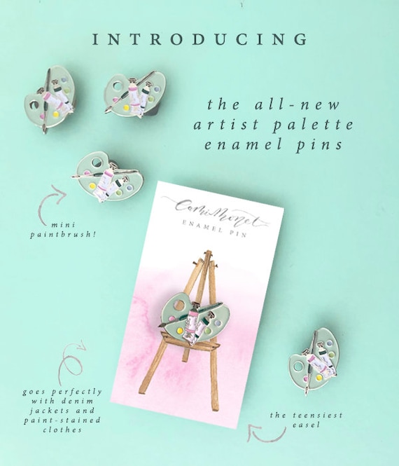 Artist enamel sale pin
