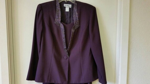 purple evening jacket