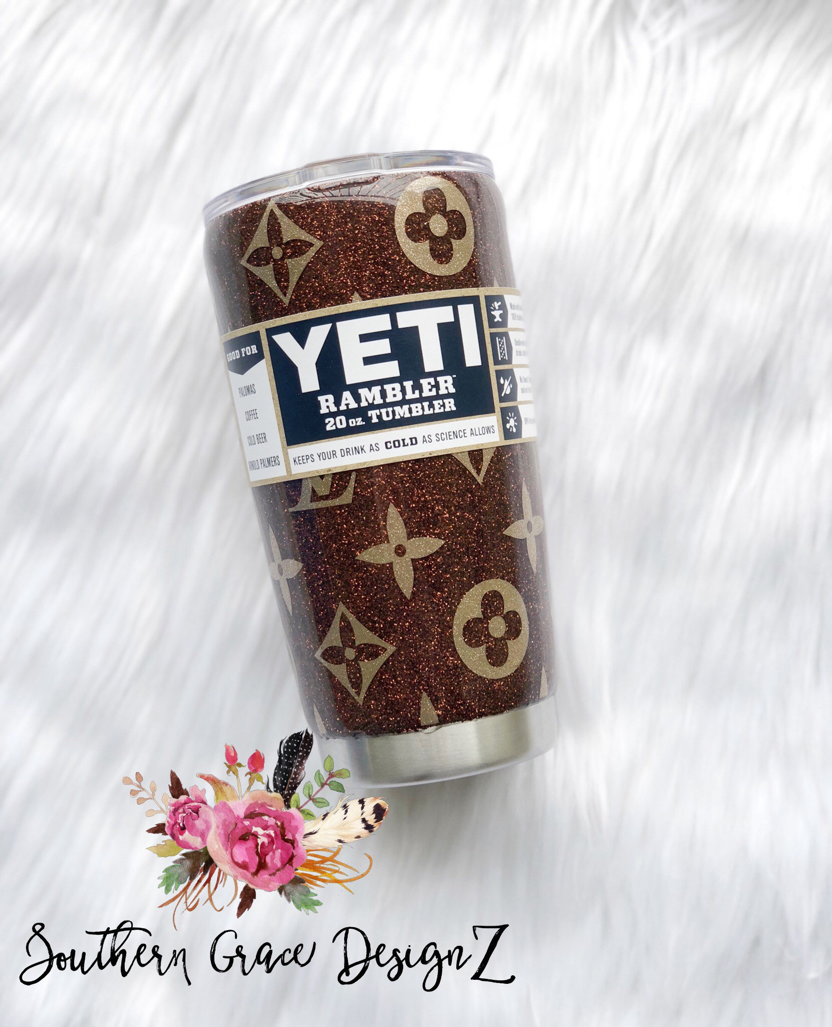 Louis Vuitton Cup  Yeti cup designs, Custom yeti cup, Custom