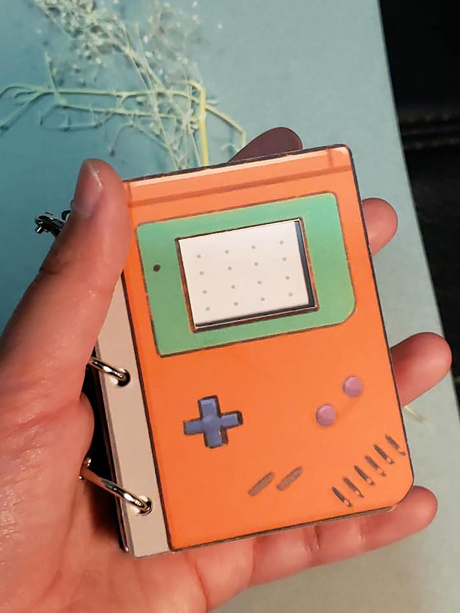 MINI NOTEBOOK Keychain gameboy notebook Keychain notes Etsy