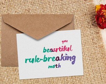 Leslie Knope Quote Greeting Card - Parks & Rec, All Occasions, Handmade