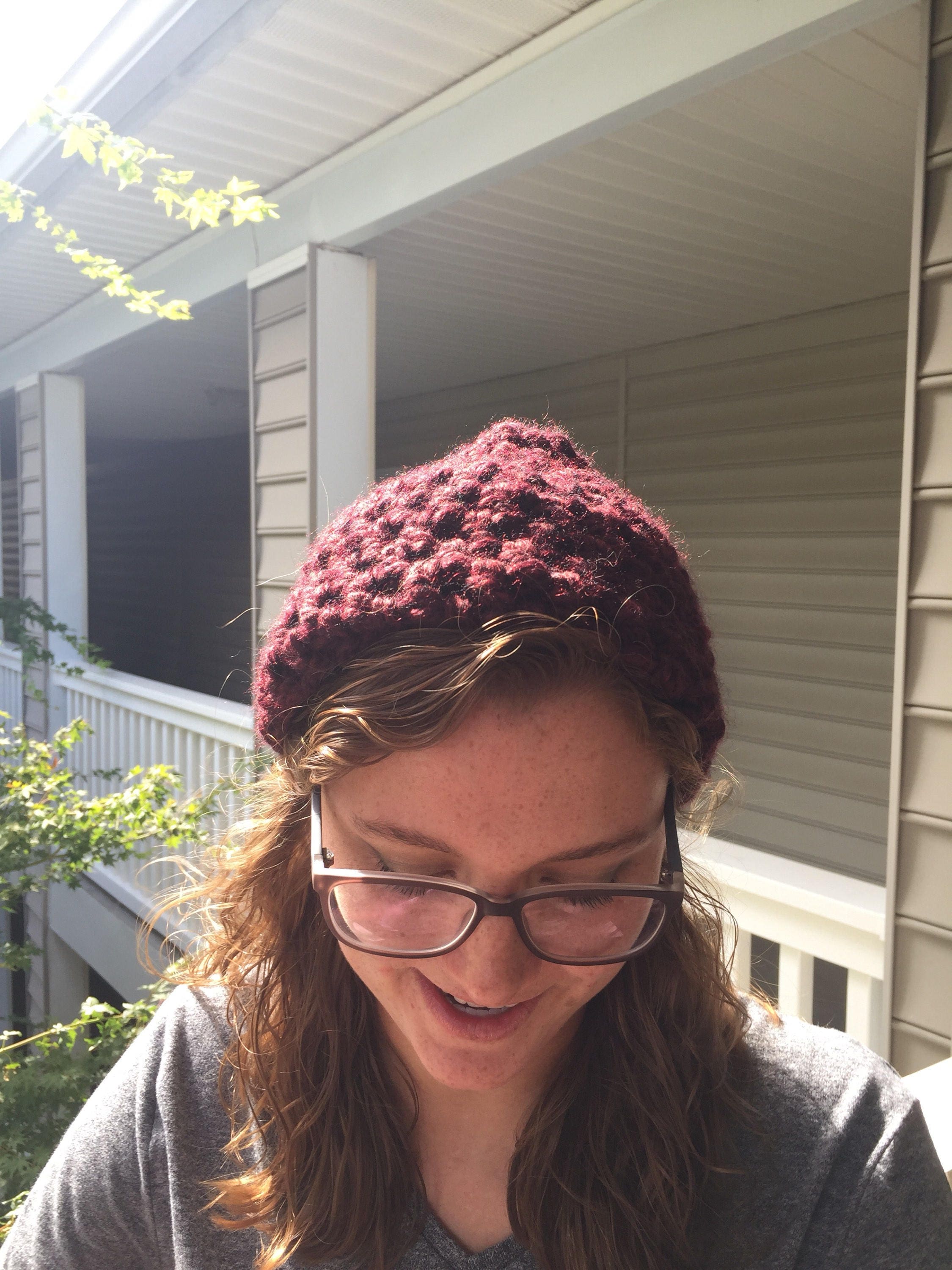 Maroon Beanie Toboggan Hat Unisex 