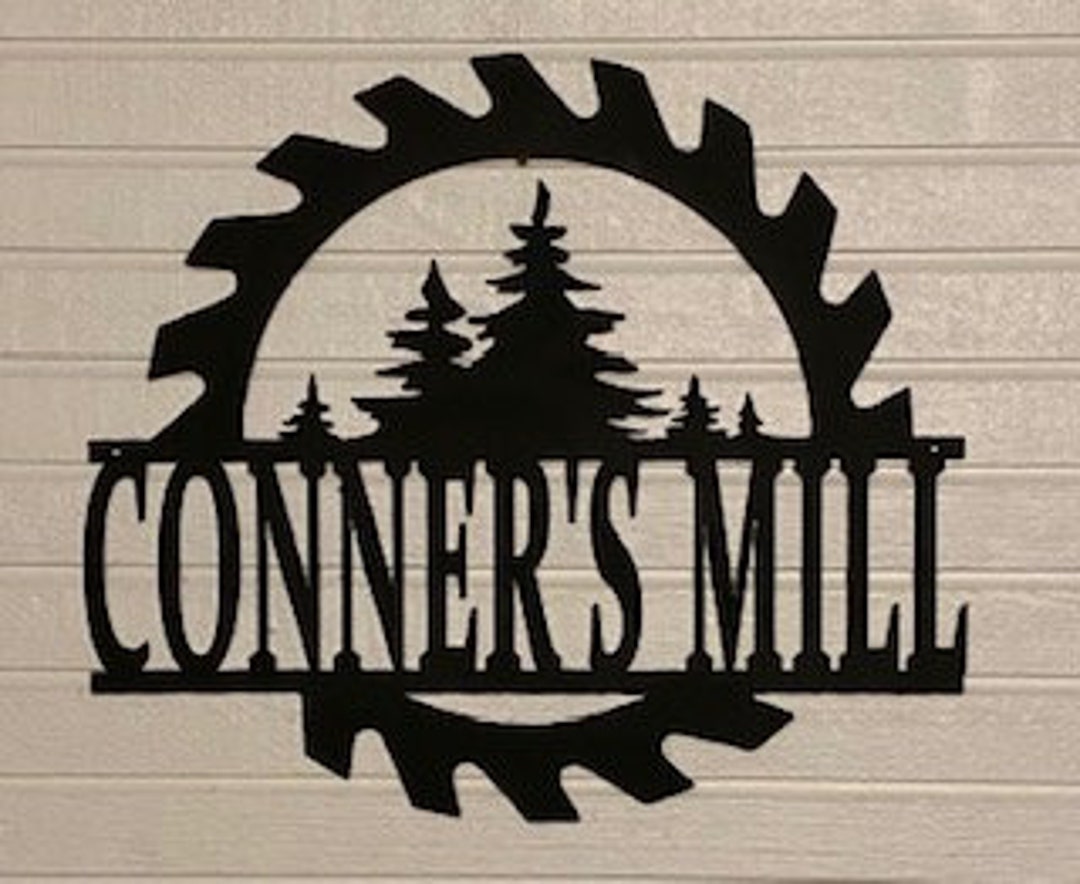 Custom Saw Blade Metal Sign Etsy
