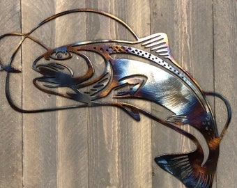 Metal Trout Wall Art