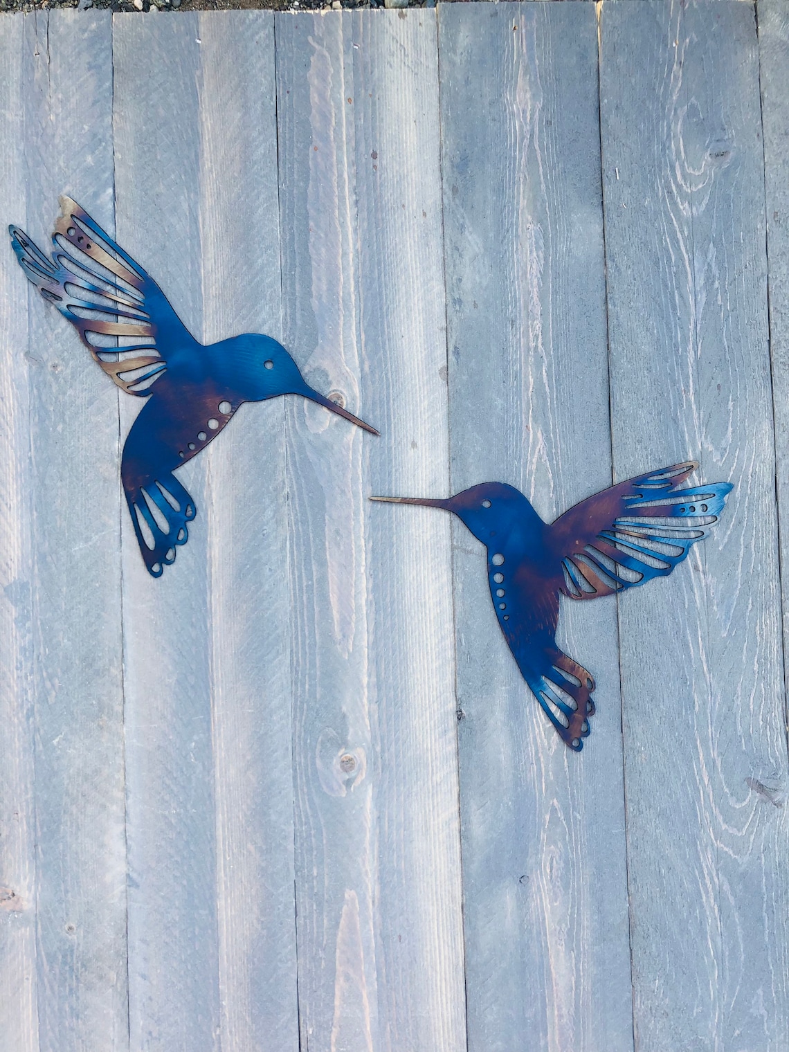 Metal Hummingbirds Etsy