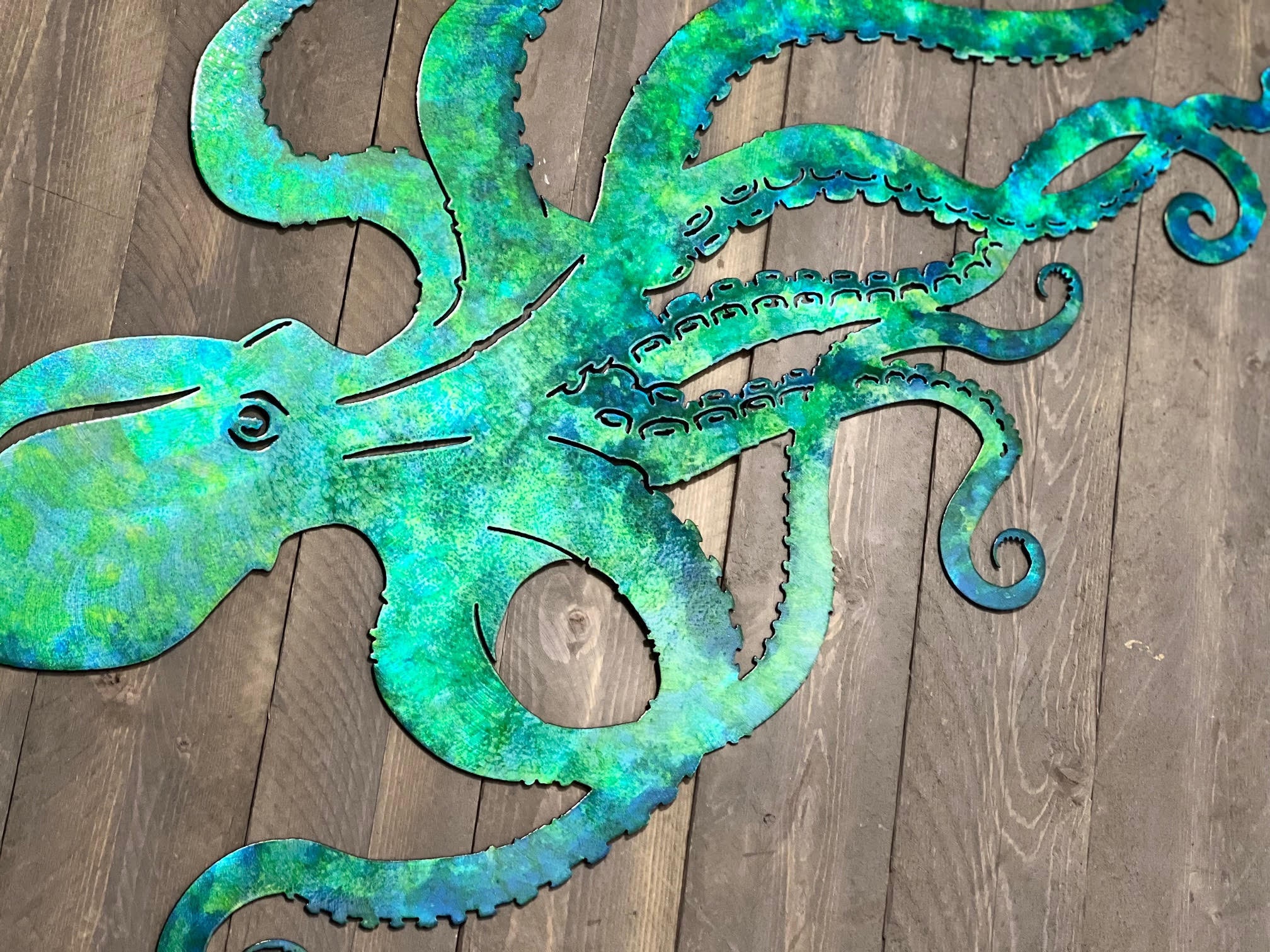 Metal Wall Octopus 