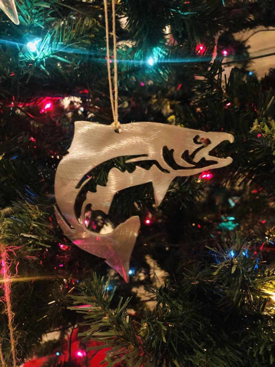 Salmon Christmas Ornament 