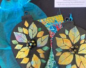 Mosaic Christmas Ornaments 4 in oblong (2)