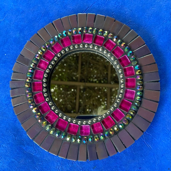 Pink Mosaic Mirror Etsy