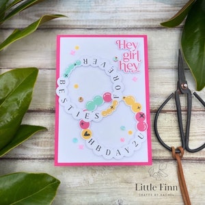 Friendship bracelets Birthday card