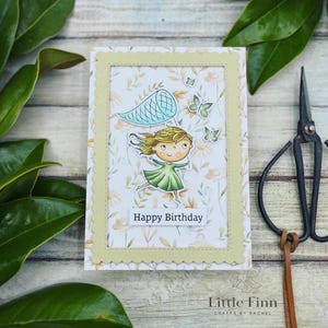 Chasing butterflies birthday card