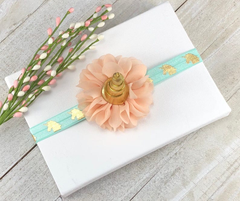 Unicorn Birthday Unicorn Floral Crown Mint Green And Peach Unicorn Headband Newborn Photo Prop Gold Unicorn Headband Unicorn Headband Hair Accessories Accessories Valresa Com