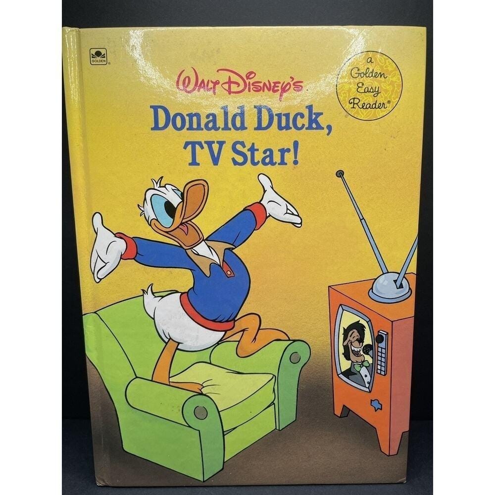 Vintage 1988 Walt Disney's Donald Duck TV Star Book. No Damage or ...