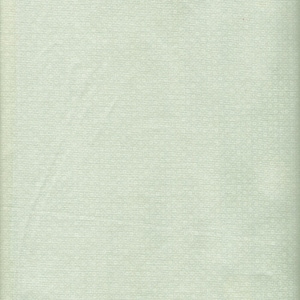 May include: A plain, light green textured fabric background.