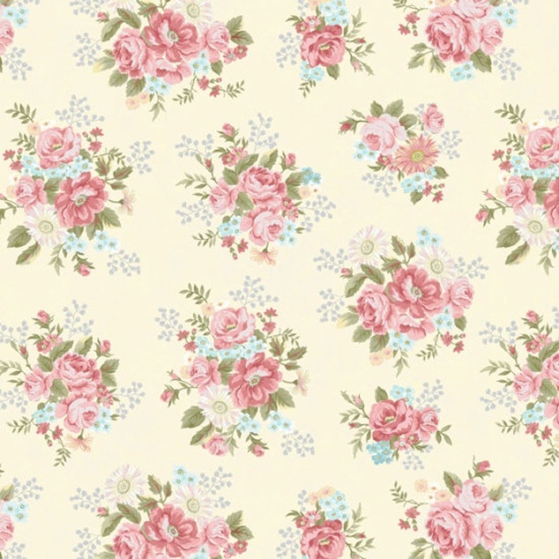 Tranquil Garden by Mary Jane Carey of Holly Hill Quilt Designs for Henry Glass Fabrics, Fabric by the yard, 8407-33 image 1