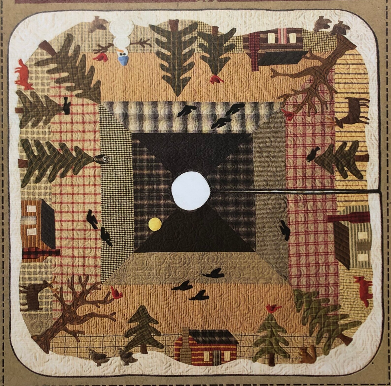 Woodland Tree Skirt Pattern by Norma Whaley of Timeless Etsy