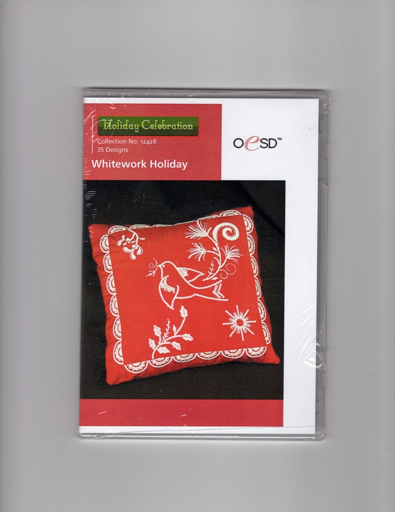 Whitework Holiday Machine Embroidery CD by OESD 12428
