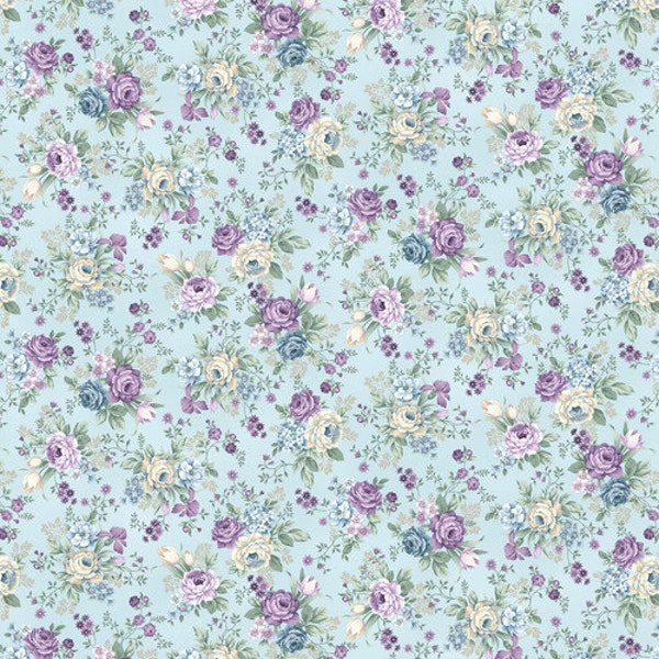 Twilight Garden 2-ply Flannel by Mary Jane Carey of Holly Hill Quilt Designs for Henry Glass Fabrics, Fabric by the yard, 3191F-17