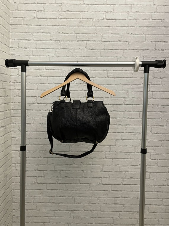 black leather handbag linea pelle - image 2