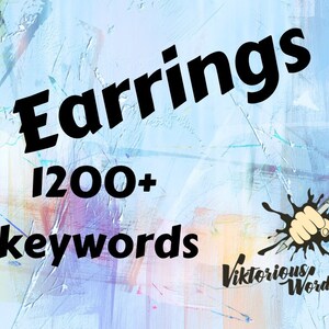 List of 1200 Keywords Ideas Phrases for Earrings Tag Jewelry - Etsy UK