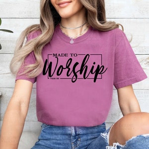 Gildan Comfort Colors Unisex Garment-Dyed T-shirt - Made to Worship