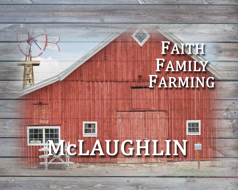 Personalized Faith, Family, Farming Fleece Blanket Etsy