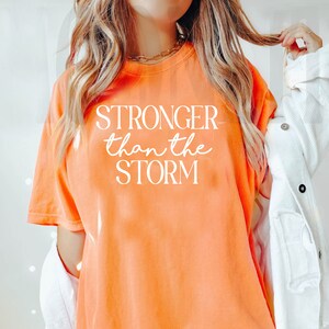 Gildan Comfort Colors Unisex Garment-Dyed T-shirt - Stronger Than the Storm