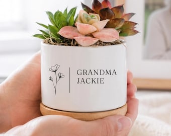 Maceta personalizada para regalos de duelo, maceta de flores para regalos de condolencia