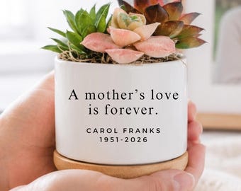 Cadeau personnalisé pour le décès d'une mère, cadeau commémoratif pour maman, cadeau de condoléances, en souvenir de maman, souvenir de deuil