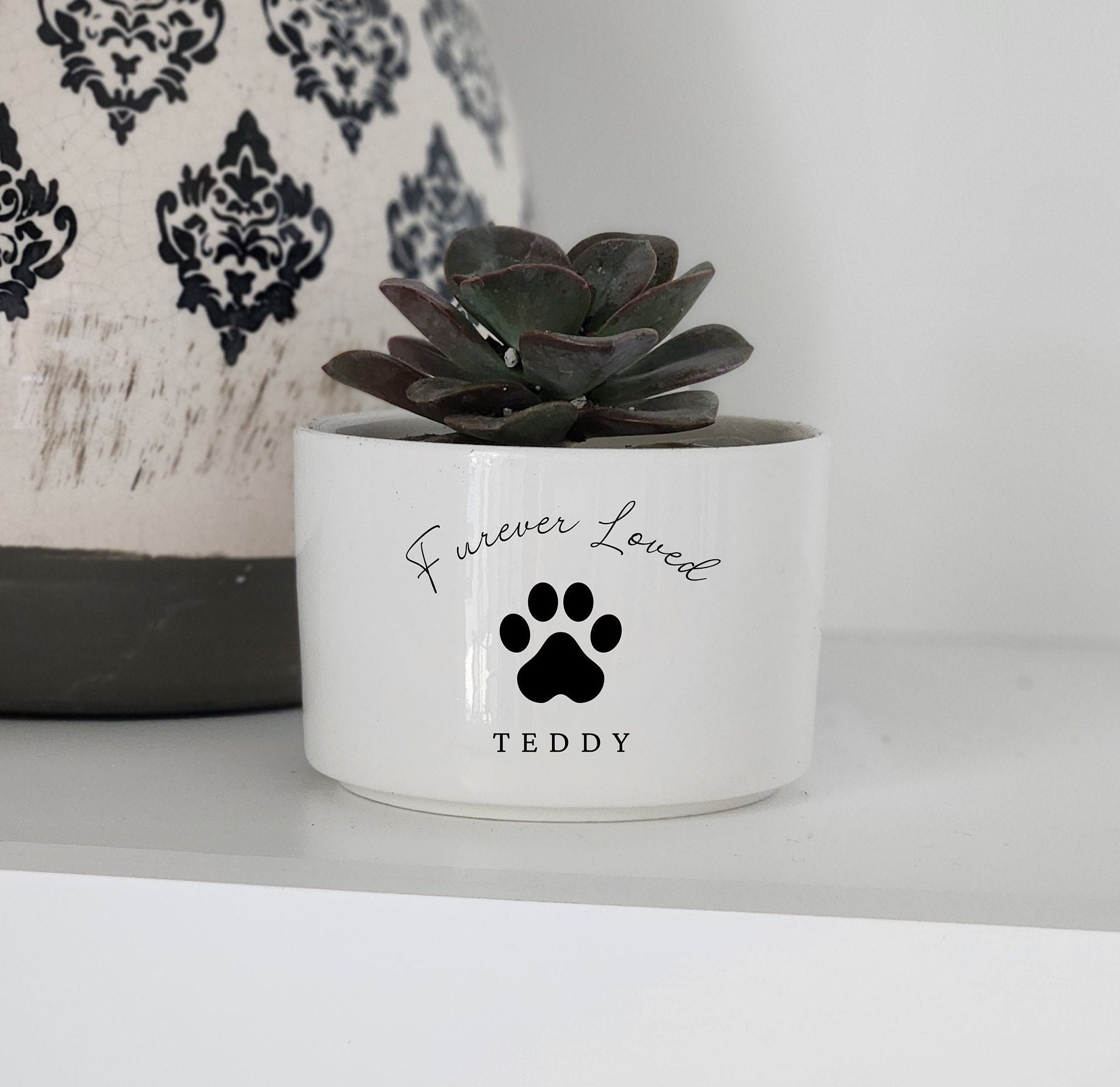 Dog collar cheap memorial planter