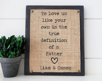 bonus dad gift, bonus dad father's day gift, bonus dad birthday gift, gift for stepdad, stepdad gift, to love us like your own is the true