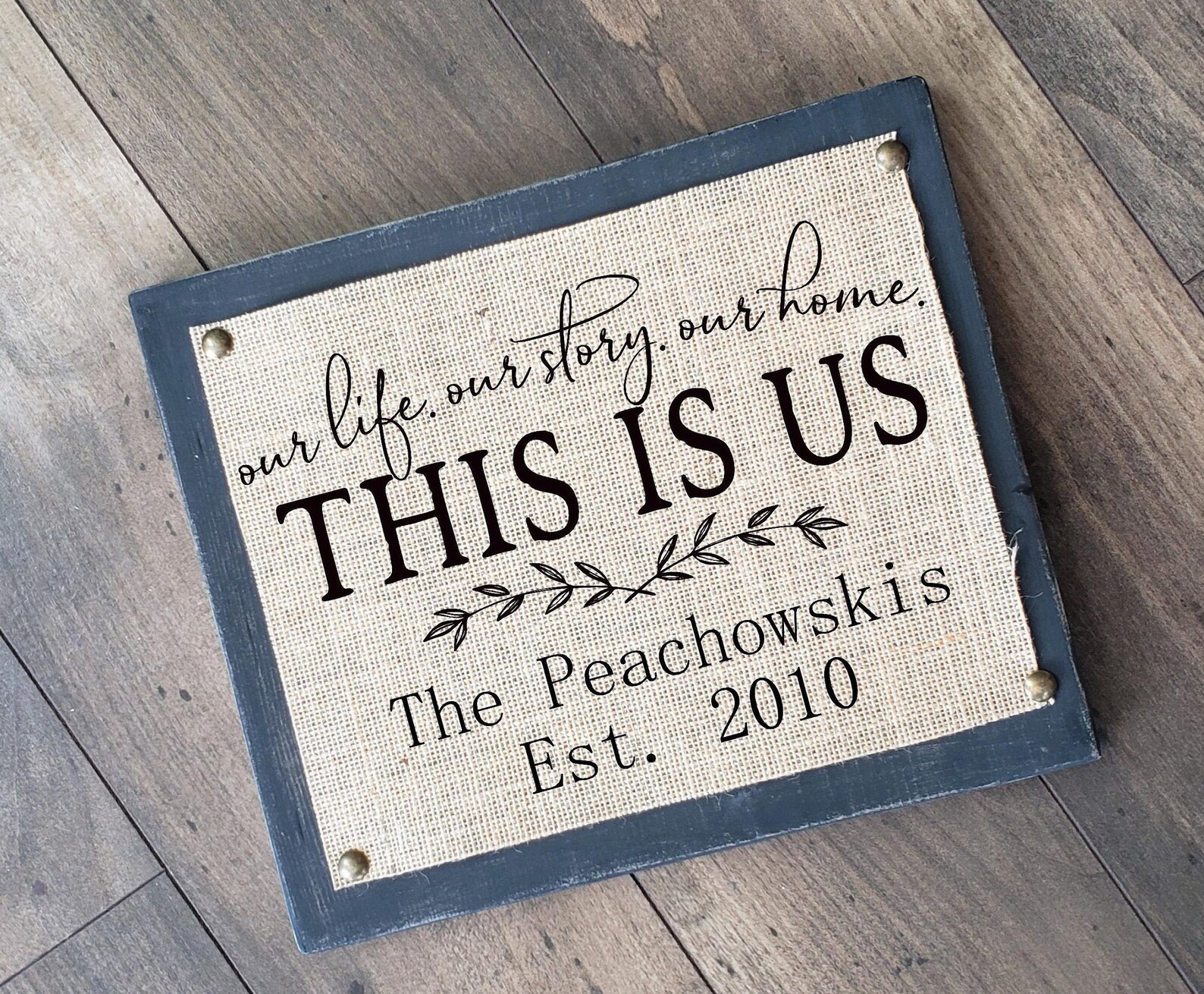 This is Us Personalized Sign With Family Name and Established Etsy