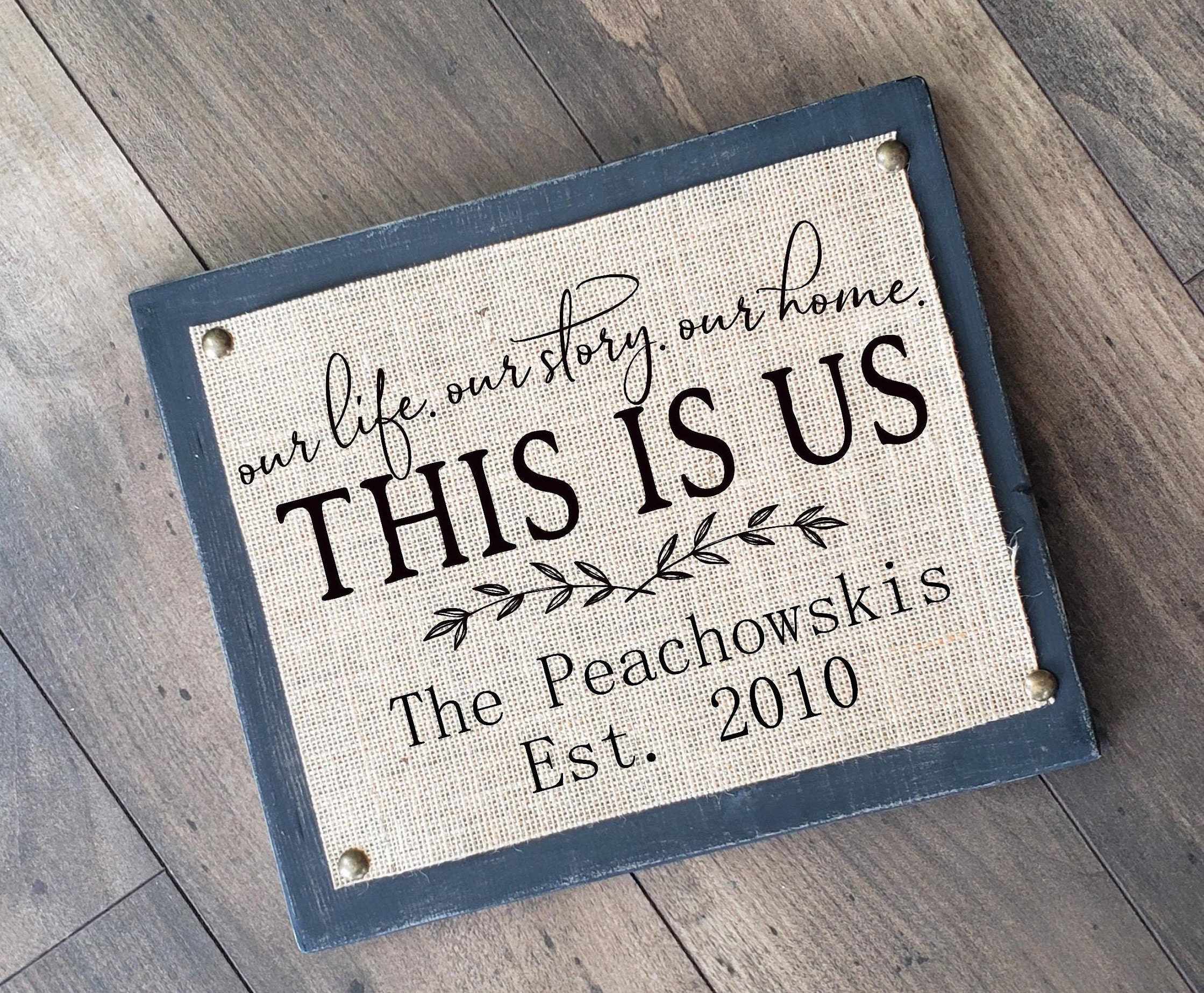 This is Us Personalized Sign With Family Name and Established Etsy