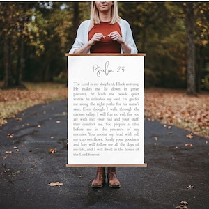 Psalm 23 wall art, Psalm 23 print, Bible verse wall art, Lord is my shepherd, Psalm wall art, Bible verse print