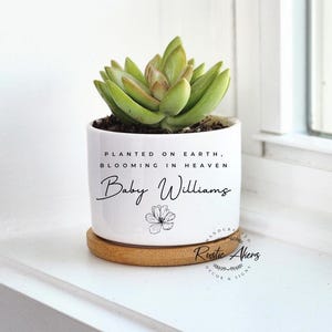 Miscarriage, Miscarriage Gift, Pregnancy Loss, Loss of Infant, Infant Memorial Gift, Baby Memorial, Custom Succulent Planter