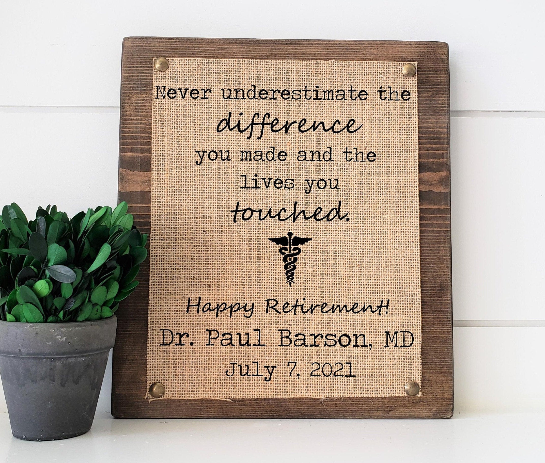 Retirement Gift for Doctor Doctor Gift Gift for Doctor Etsy
