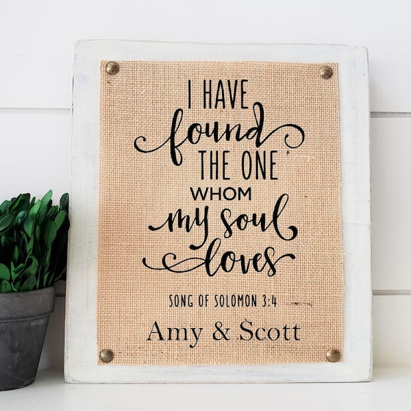 I Have Found The One Whom My Soul Loves - Gift For Couples, Personalized Pillow (Insert Included)