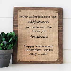 retirement gifts, personalized retirement gift, retirement party, retirement gifts for women, retirement gifts for men, retirement plaque