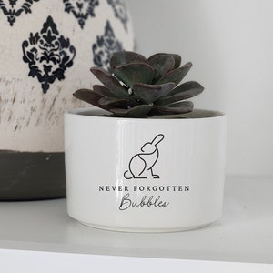 Haustier Gedenkstätter Topf, Kaninchen Gedenkstein, Verlust des Haustieres Geschenk, personalisiertes Geschenk Blumentopf, Verlust des Haustier Kaninchen, Haustier Gedenkgeschenk