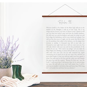 Psalm 91, Psalm 91 wall art, Psalm 91 print, Bible verse wall art, Scripture Sign, Psalm wall art, Bible verse
