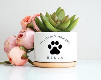 Pet Memorial, Pet Memorial Gifts, Dog Memorial Gift, Custom Memorial Planter, Pet Loss Gifts, p4