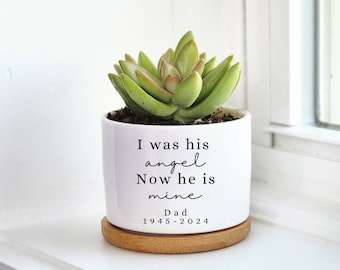 Loss of Father, Memorial Planter, Sympathy Gift for Passing of Dad, Grief Gift, Condolences, Bereavement Gift, Death of Father, Memorial
