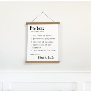 playroom decor, brother definition sign, playroom wall art, brothers sign, kid&#39;s room wall art, brothers sign, boys room sign, brothers