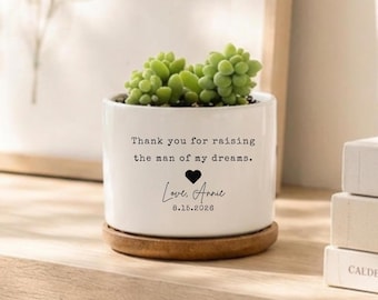 Mother of the Groom Gift, Thank You for Raising the Man I Love, Mother in Law Gift from Bride, Wedding Gift for Groom's Mom