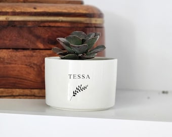 custom flower pot, personalized planter, gift for bridesmaid, best friend birthday, personalized pot, teacher appreciation, neighbor, friend