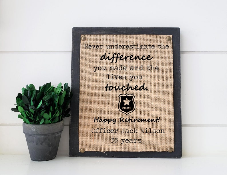 Police Officer Retirement Gift Police Officer Gift Gift for Etsy